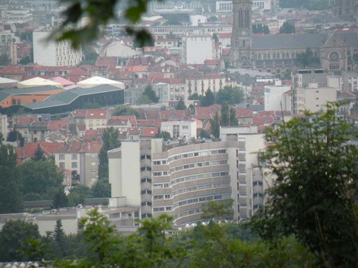  un quartier de Nancy vu depuis la colline de Brabois